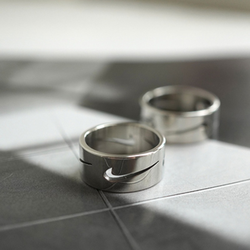 Nhẫn đeo tay bằng kim loại phong cách hip hop cá tính thời trang