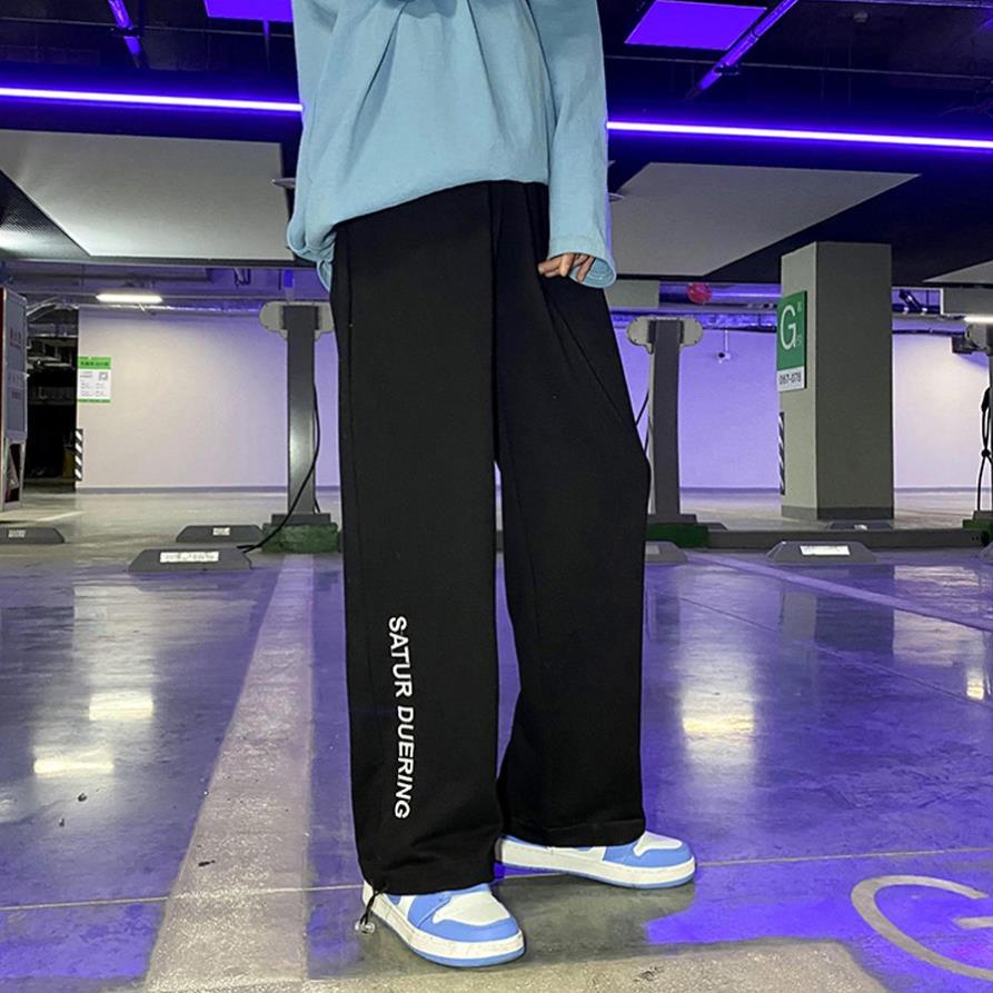 Quần Ổng Rộng Nam Nữ Unisex - Quần Jogger Thêu Chữ Ulzzang Dây Rút Ở Gấu chất thun trẻ trung năng động QJG91 | BigBuy360 - bigbuy360.vn