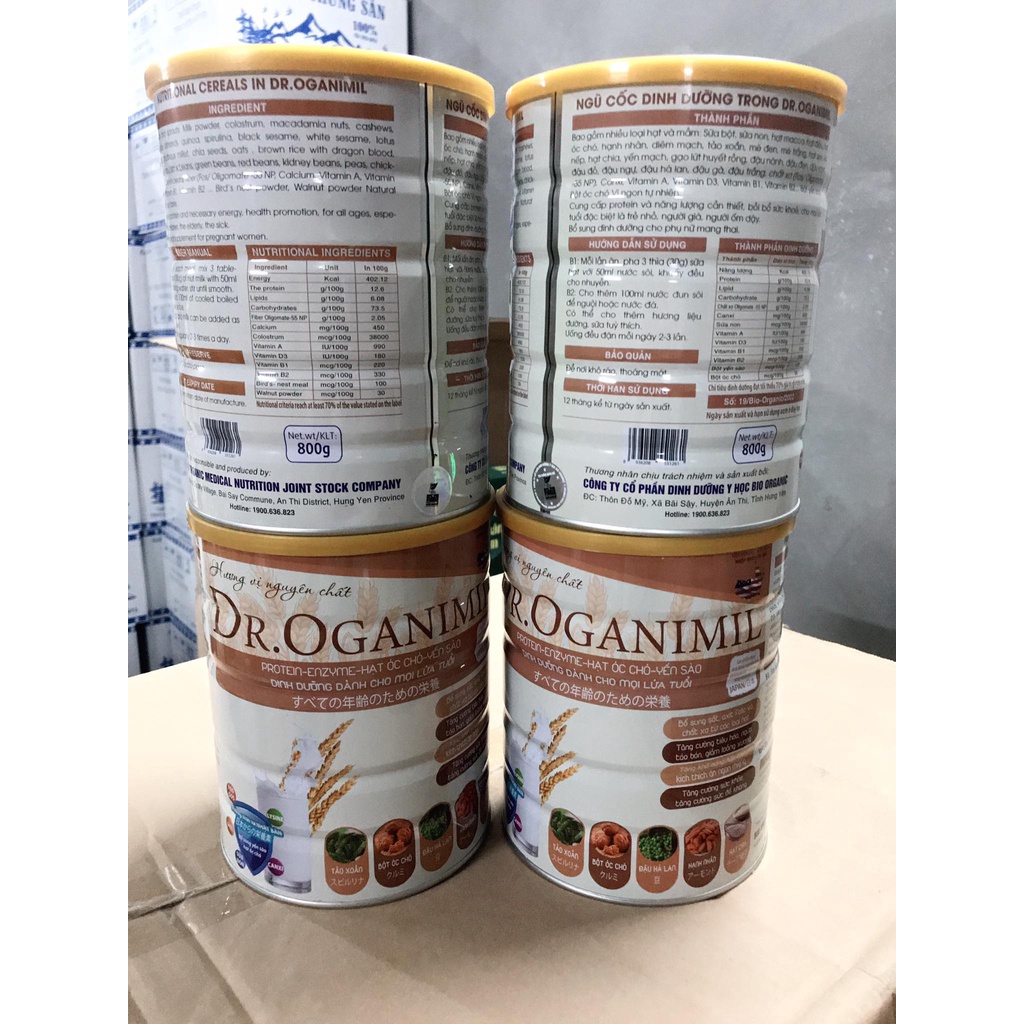 SỮA HẠT Dr OGANIMIL ( Hộp 800g )