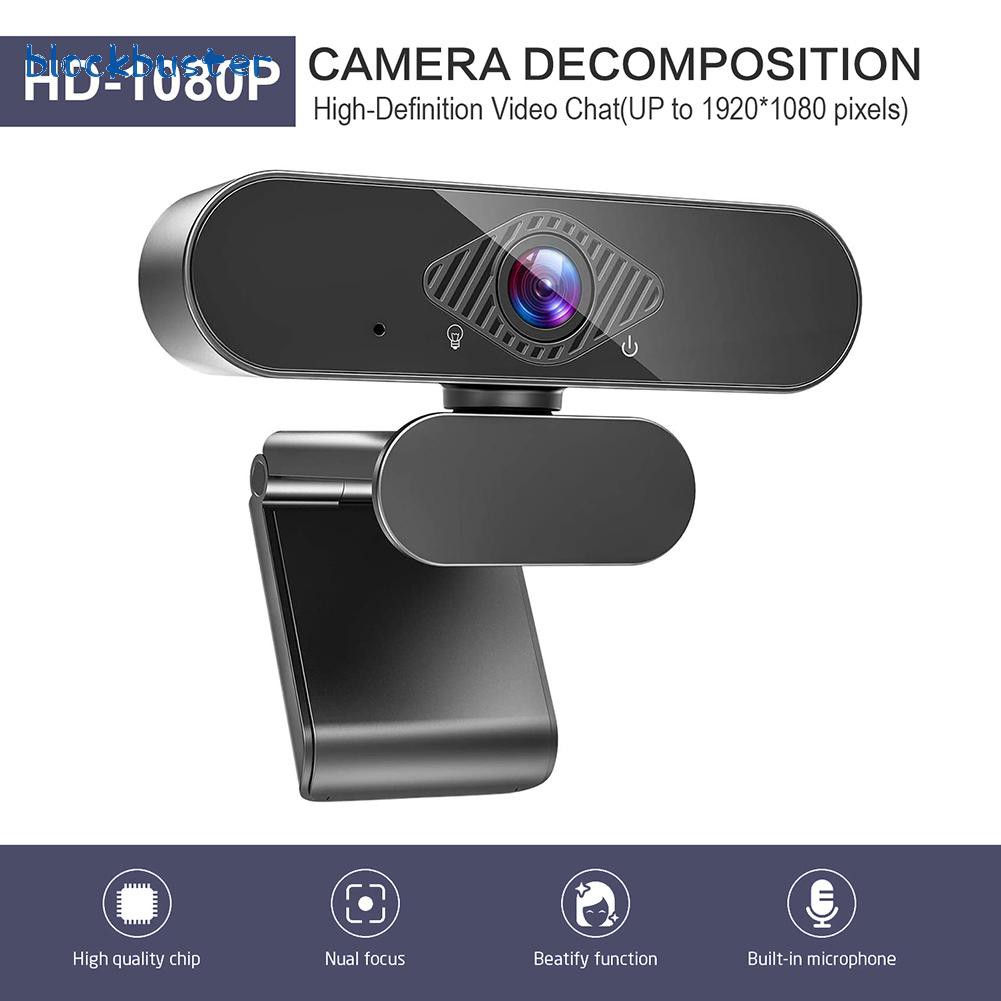 Webcam Hd 1080p Hd Usb Kèm Micro Cho Máy Tính | BigBuy360 - bigbuy360.vn