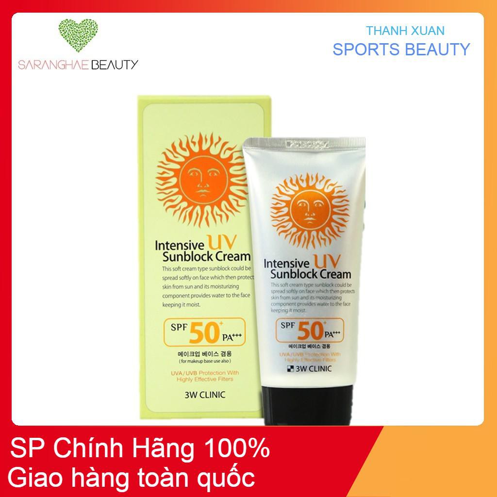 Kem Chống Nắng Hoàn Hảo 3W Clinic Intensive UV Sunblock CreamSPF 50++ (70ml)