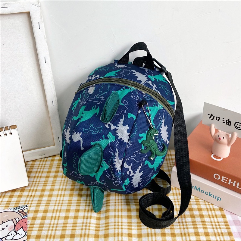 Ba Lô Đi Học Chống Thất Lạc Hình Khủng Long Dễ Thương Cho Bé 1-3-6 Tuổi