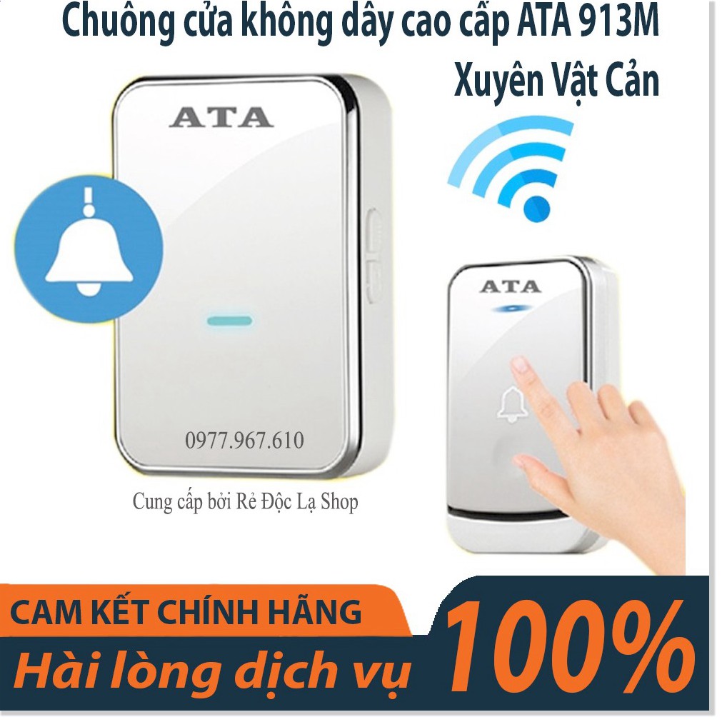 Chuông cửa không dây cao cấp AT 913M Chính hãng Điện Gia Dụng Bảo Minh - Điện Gia Dụng Bảo Minh