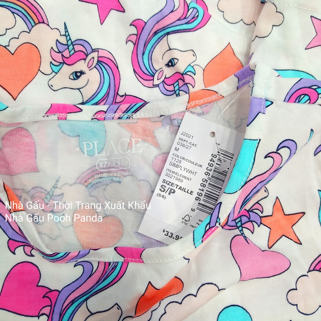 Đầm pony trắng cho bé 16-55kg BG2233