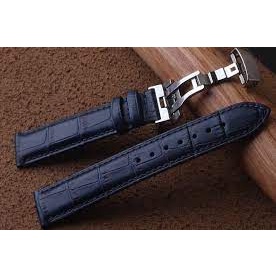 Khóa Bướm  Đồng Hồ  Màu Bạc cho dây da chống gẫy gập