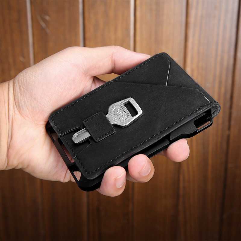 Ví Đựng Thẻ Tín Dụng RFID Bằng Nhôm Dạng Gập Chống Trộm 2020 Cho Nam Ốp