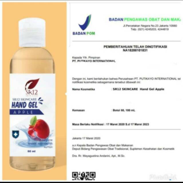 (Hàng Mới Về) Gel Dưỡng Da Tay Trênview Sr12 Bpom | BigBuy360 - bigbuy360.vn