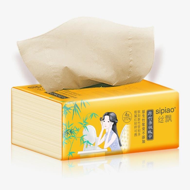 Giấy sipiao nội địa Trung (6085) chiết xuất từ bột trúc an toàn cho người sử dụng - thùng 30 gói