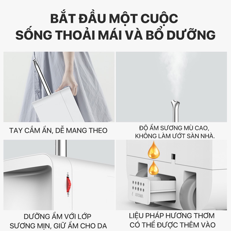 Máy phun sương tạo ẩm siêu âm cao cấp Deerma LD300 - BH Chính Hãng 12 Tháng