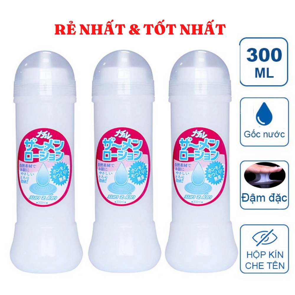 Gel Bôi Trơn Mô Phỏng Tinh Trùng Nhật Bản 300ml Xunzlan Dầu Bôi Trơn Gel Massage Gốc Nước SACUCO BT001