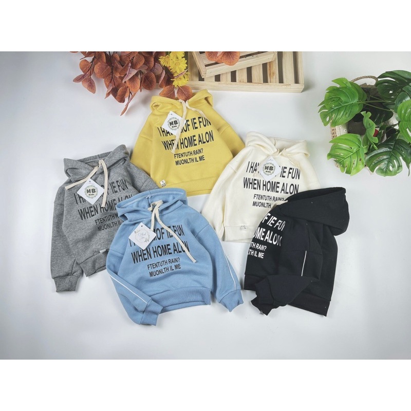 Áo Hoodie Nỉ bông thể thao siêu chất cho bé