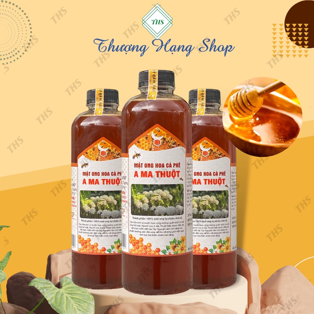 MẬT ONG HOA CÀ PHÊ - chai 1 L [ A MA THUỘT]