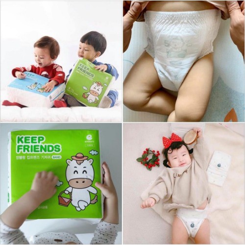 Tã bỉm chính hãng Enblanc Keep Friends nội địa Hàn Dán/Quần S40/M32/L28/XL24