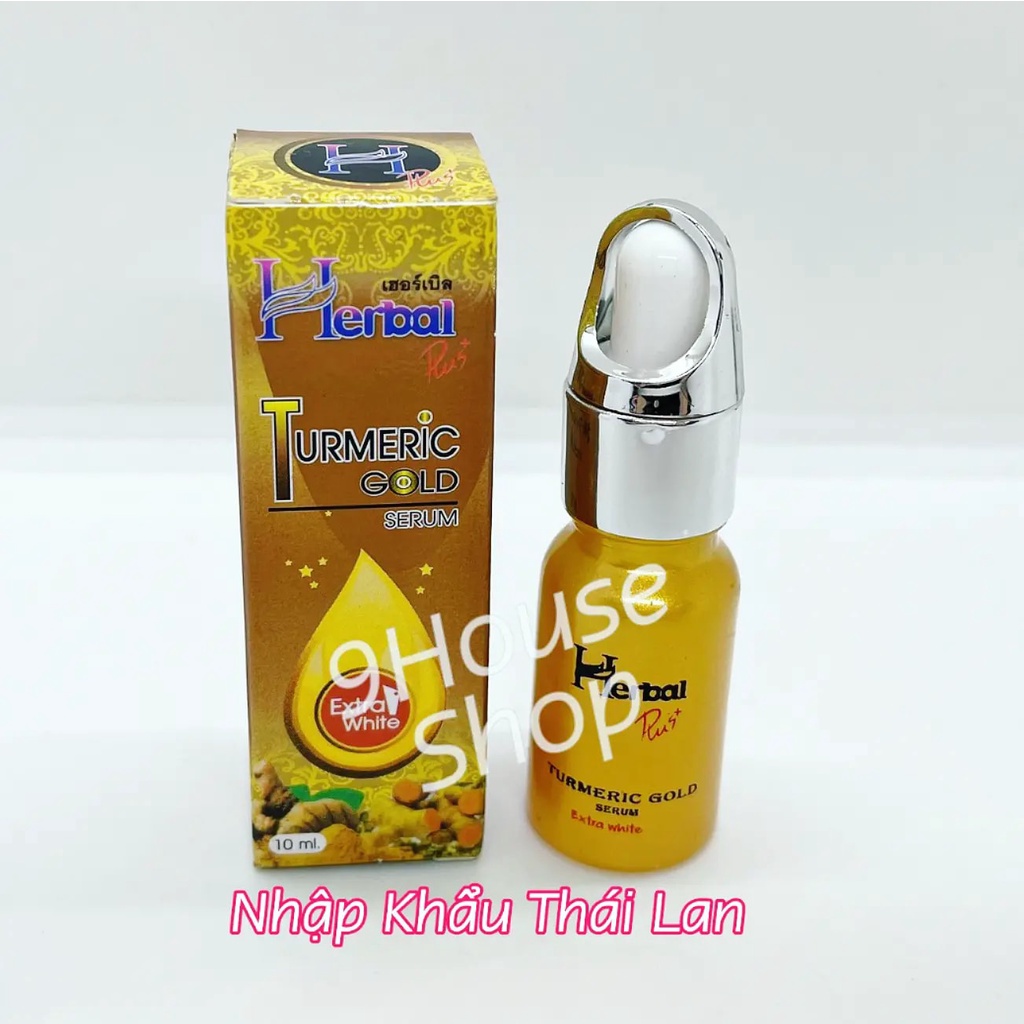 (Hộp VÀNG) 01 Chai Serum Nghệ VÀNG HERBAL TURMERIC GOLD THÁI LAN 10ml