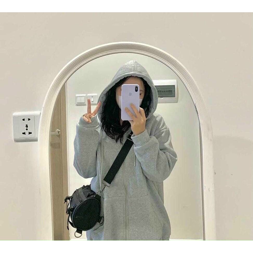 Áo khoác Hoodie nam nữ phong cách thời trang thể thao, Áo khoác nỉ lót lông cừu dày dặn ấm áp