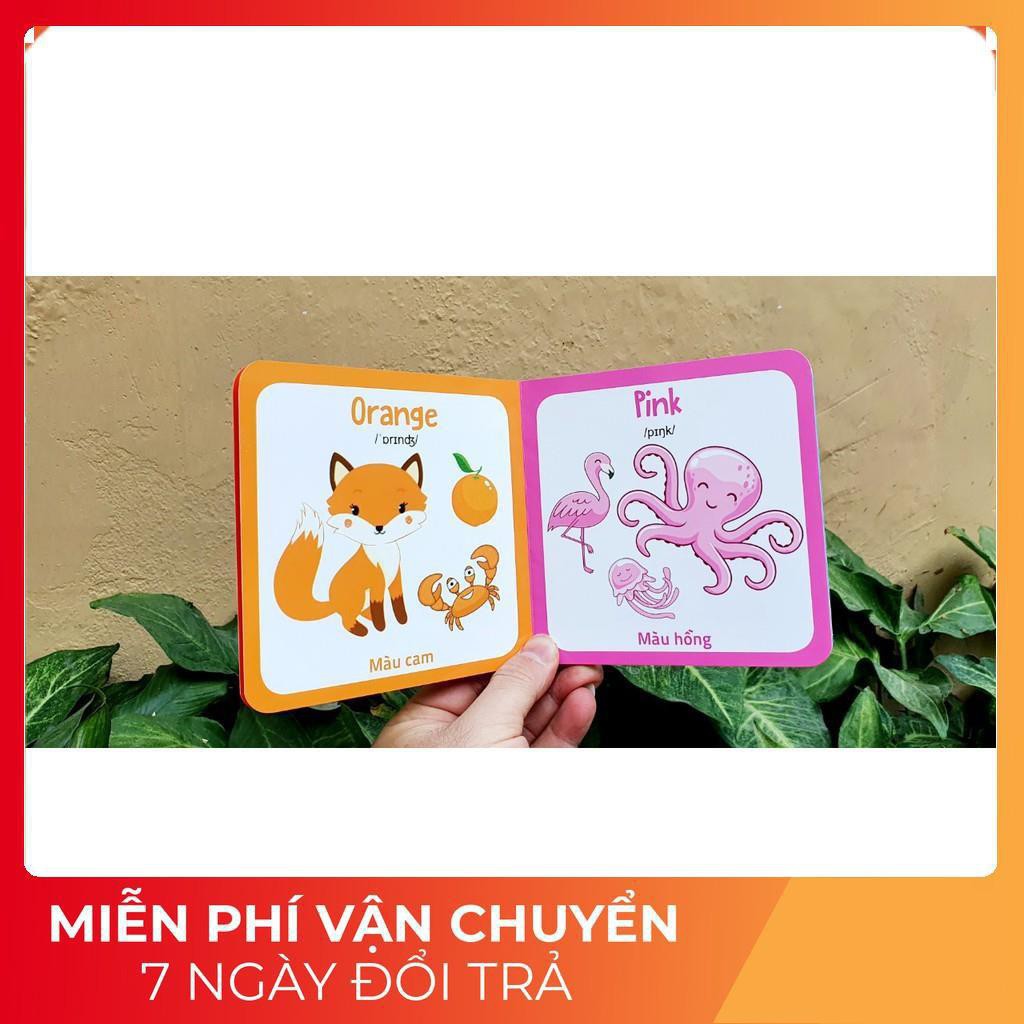 BỘ THẺ HỌC THÔNG MINH BÌA CỨNG, DÀY, BỀN Giúp bé nhận biết TGXQ gồm 10 CHỦ ĐỀ HẤP DẪN