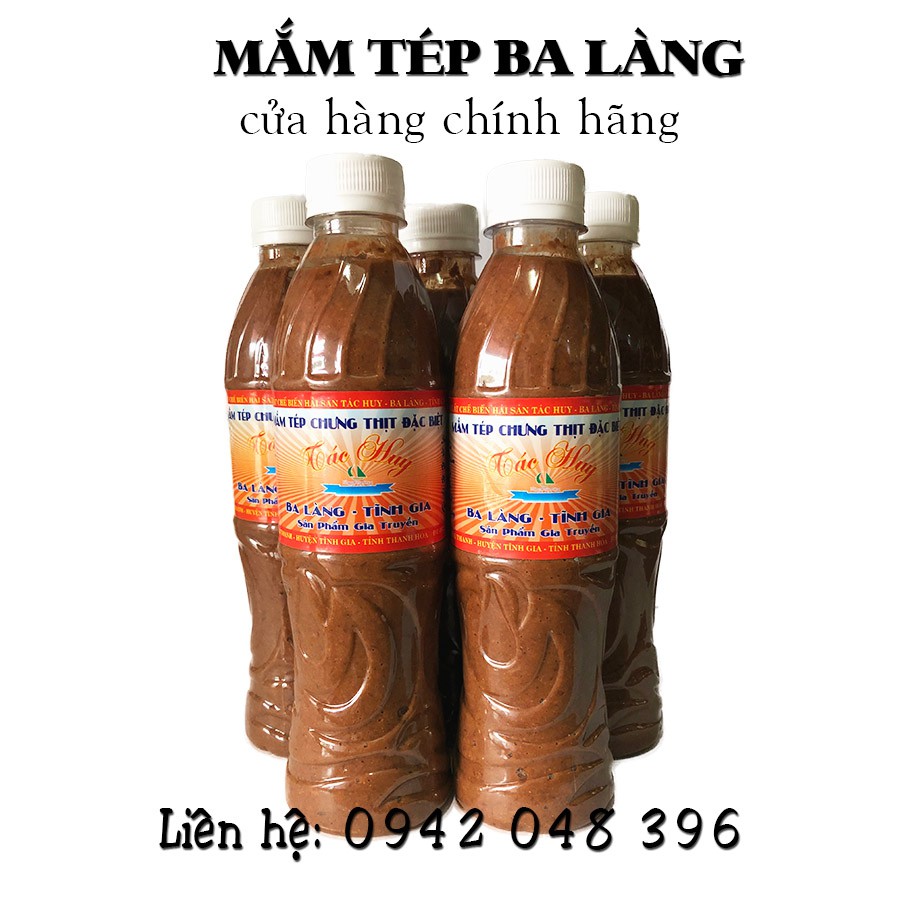 1 chai Mắm Tép Ba Làng Thanh Hóa loại đặc biệt 500g