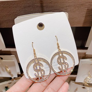 S925 Bông Tai Nữ Cá Tính Hình Chữ S