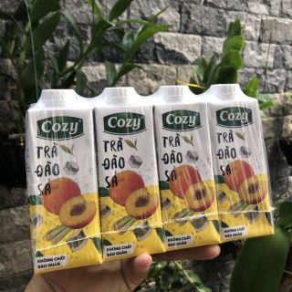 Trà Cozy Đào Sả 225ml 4 hộp