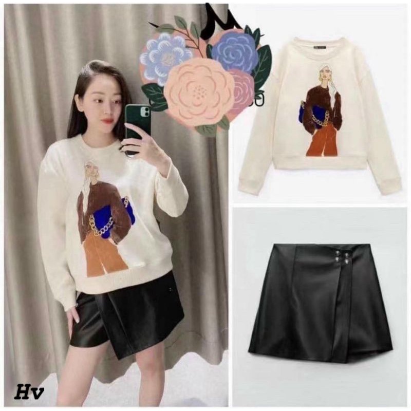 Áo nỉ cô gái Z.R hàng QCL1
