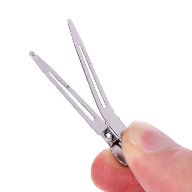 Set 10 kẹp tóc miệng cá sấu chất liệu kim loại bền bỉ tự trang trí DIY