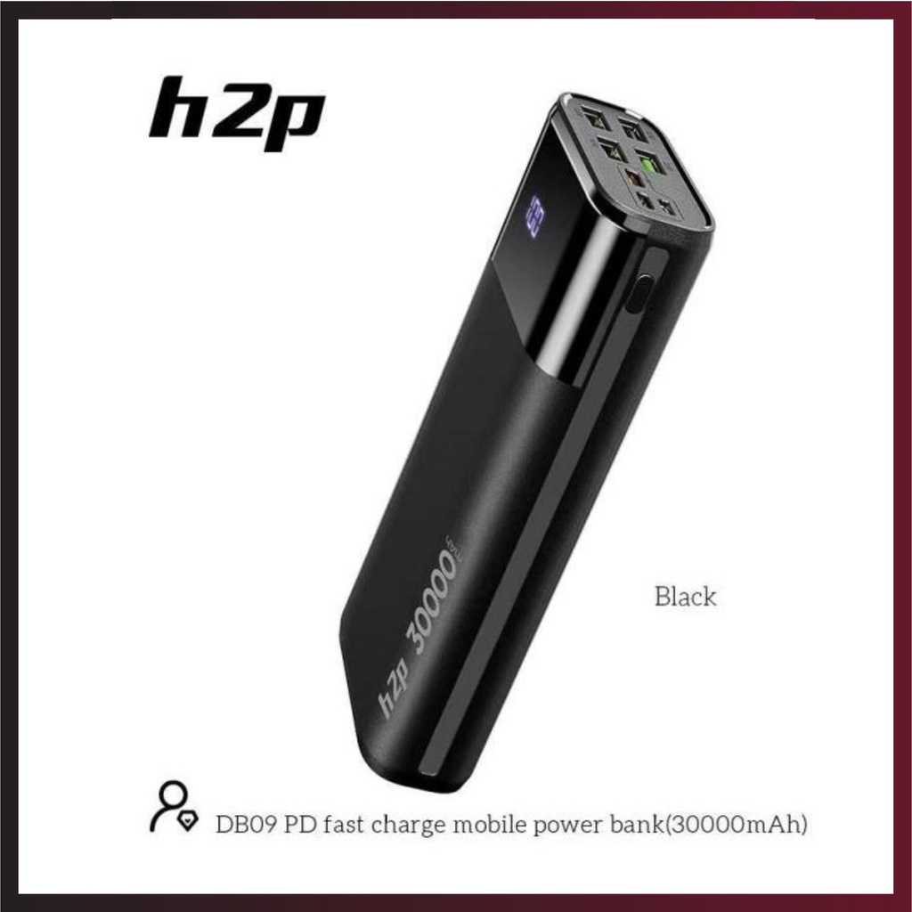 Pin sạc dự phòng chính hãng 30000mah Hoco DB09 sạc nhanh 18W, vật liệu chống cháy ABS, siêu bền, tự ngắt, an toàn