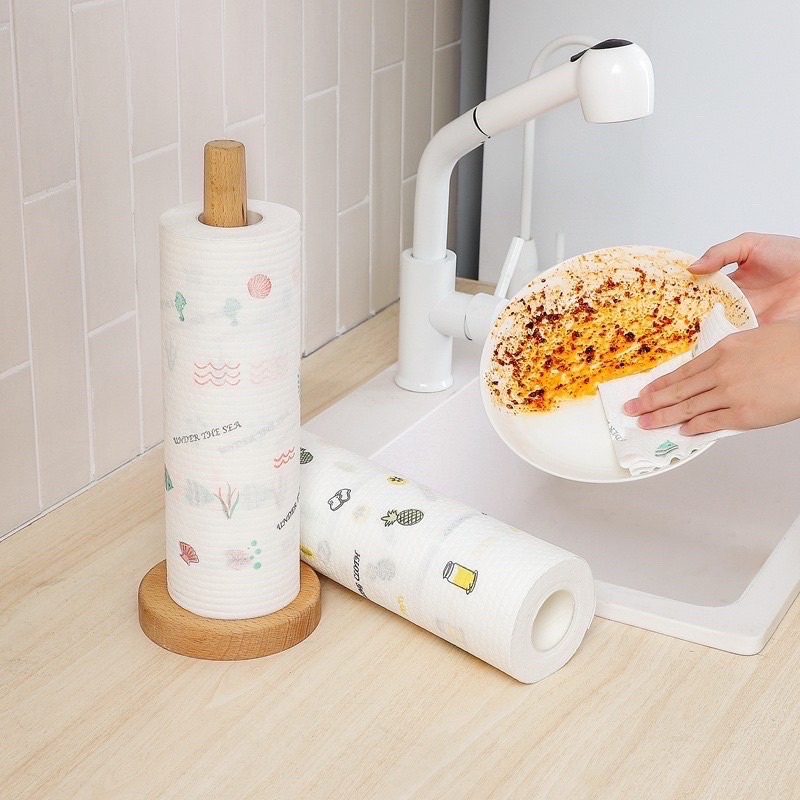 Giấy lau đa năng, khăn lau bếp, lau tay có thể tái sử dụng, giặt được