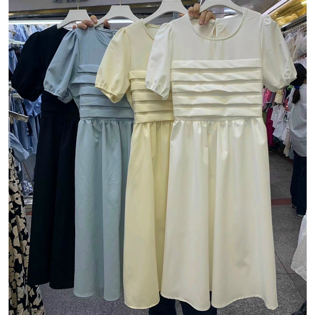 Váy Đầm Mùa Hè Thời Trang Thiết Kế Cao Cấp Chất Đủi Xốp Dày Dặn Mềm Mát 2 Lớp A007 Lin Store66
