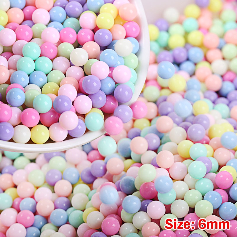 Túi 10g hạt nhựa làm phụ kiện trang sức/điện thoại DIY