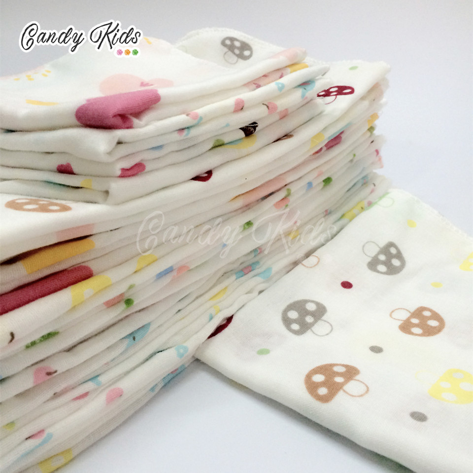 Khăn Lau Vải Cotton Mềm Mại Cho Trẻ Em Kích Thước 20x20cm Tiện Dụng