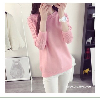 Áo len phối tay gân KL498T