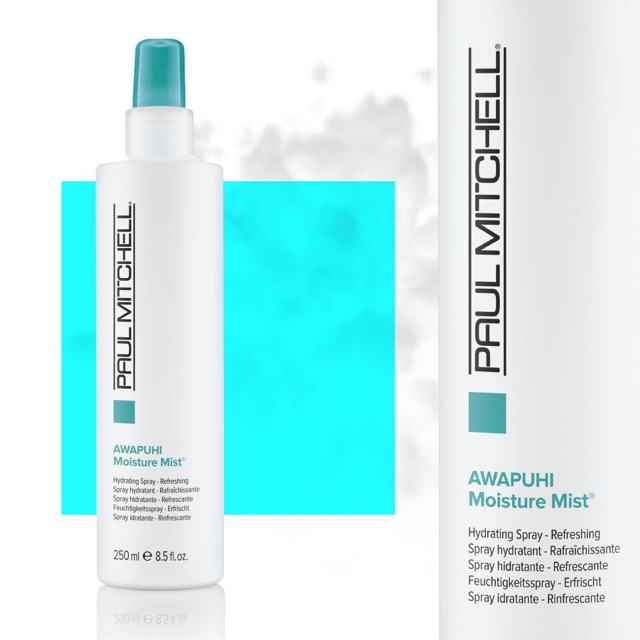 [+Tặng mũ trùm] XỊT DƯỠNG TÓC MỸ PAUL MITCHELL AWAPUHI MOISTURE MIST CẤP ẨM TỨC THÌ 250ML
