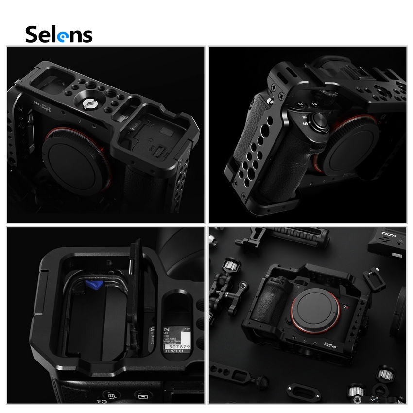 Selens Khung gắn máy ảnh thay thế cho Sony A7M3 AR3 A7S2 tiện dụng