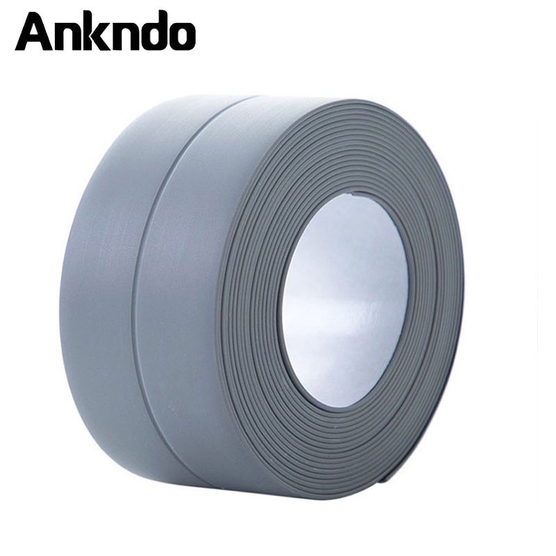Băng keo ANKNDO bằng PVC dán viền góc tường/ cửa sổ/ sàn nhà bếp/ nhà tắm không thấm nước