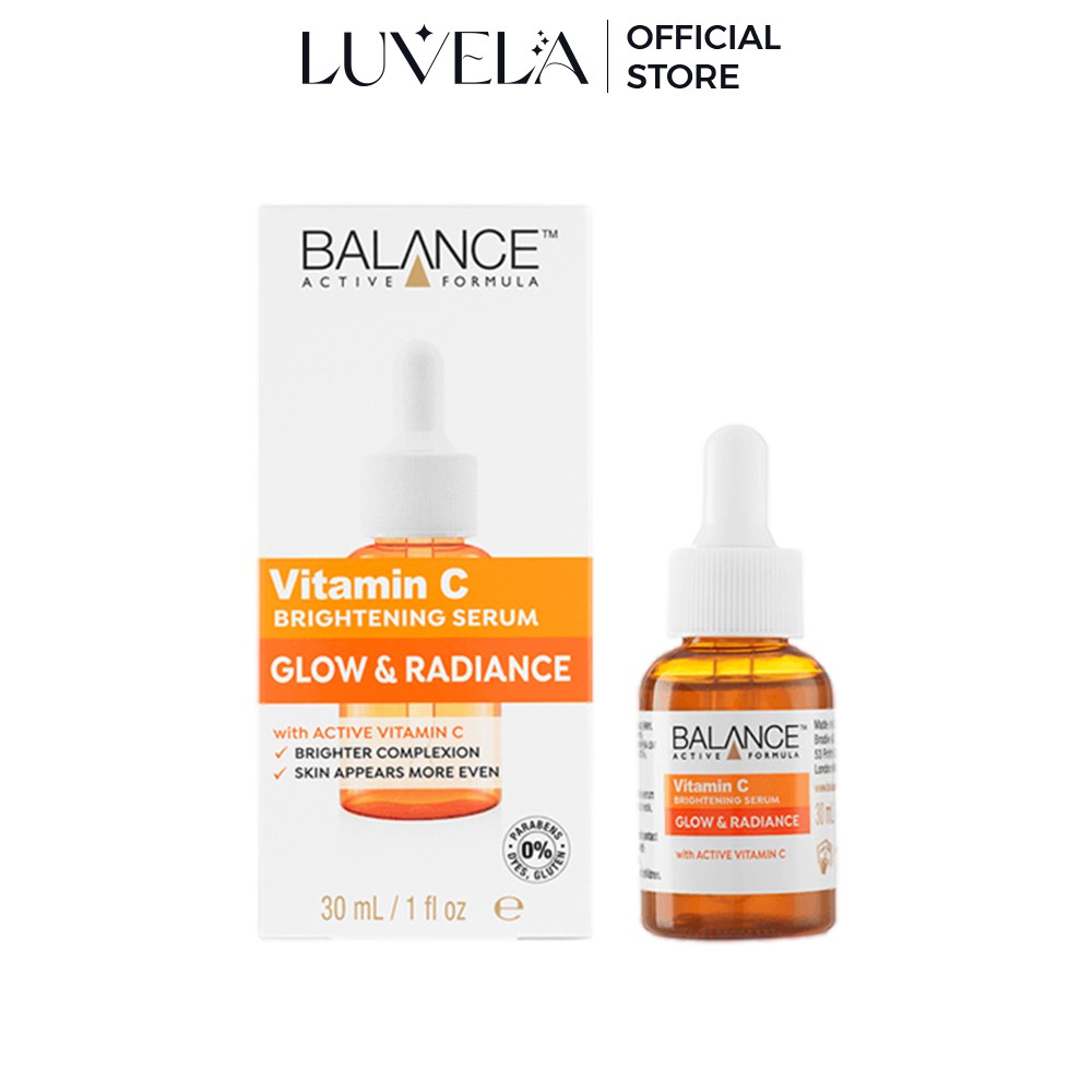 Serum giảm mụn trắng da dưỡng da giảm thâm nám giảm tan nhang Balance Active Formula Vitamin C Brightening 30ml SR04