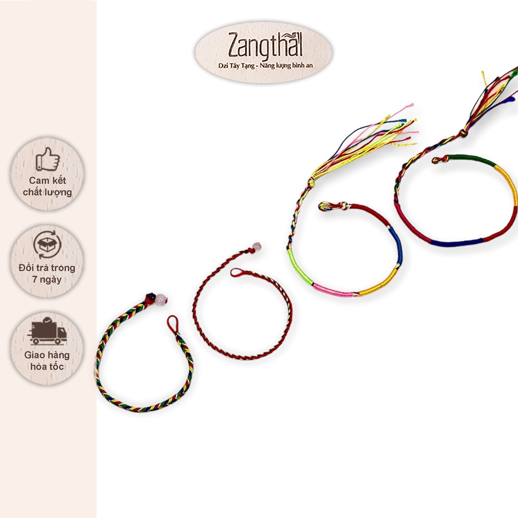Vòng đeo tay handmade đôi nam nữ chỉ ngũ sắc mang lại may mắn, bình an