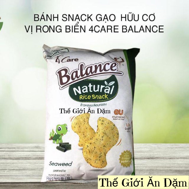 Bánh Ăn Dặm Hữu Cơ Cho Bé Gạo BALANCE Thailand 25g- Thế giới ăn dặm