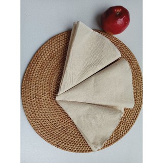 Vải đồ xôi, hấp bánh bao bằng sợi cotton tự nhiên, không tẩy trắng an toàn cho sức khỏe, đk 30, 40, 60, 80, 100, 120cm