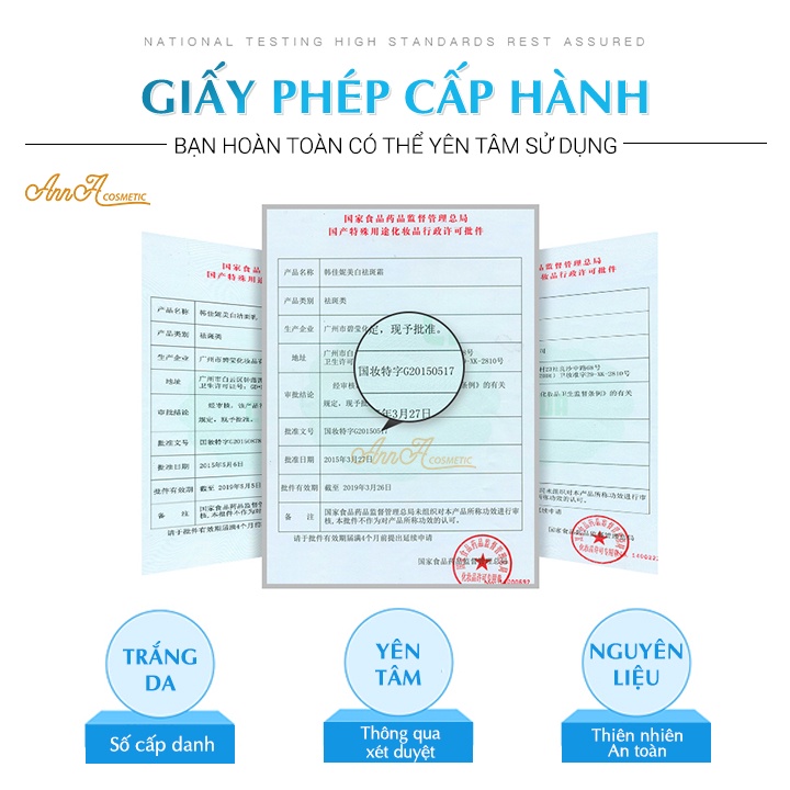 Bộ chăm sóc da skincare dưỡng trắng da Whitening KanjN, bộ mỹ phẩm nội địa trung Ngăn Ngừa Nếp Nhăn Set 3 Món