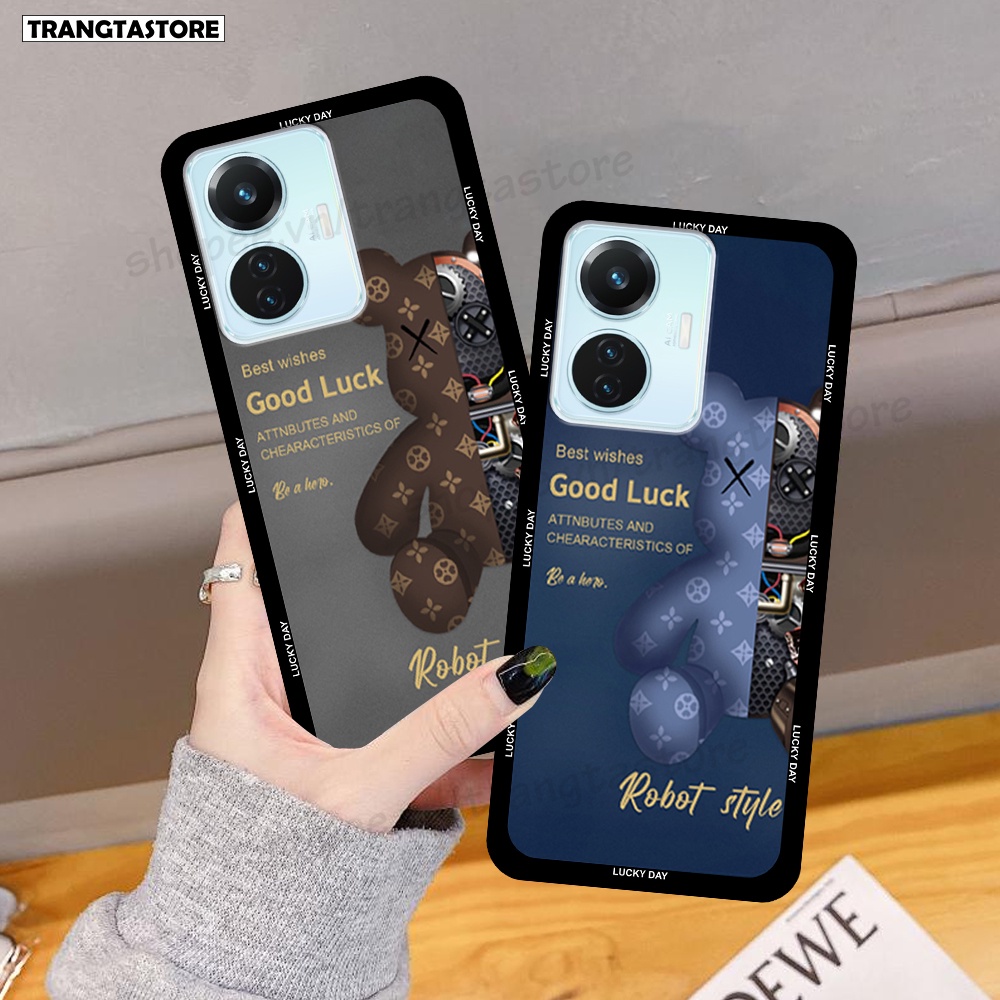 Ốp Vivo Y55 2022 in hình gấu Bearbrick,Mountain,xanh,đen,đỏ giá rẻ