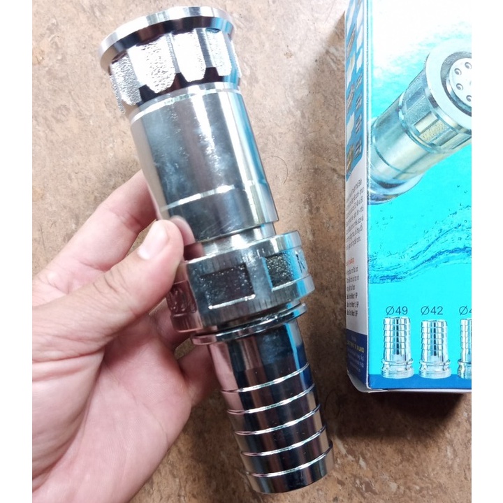 Vòi Tưới Cây Inox Đa Năng Cầm Tay JAVICO Gắn Ống Phi 35. Đầu Tưới Nông Nghiệp Chất Lượng Cao