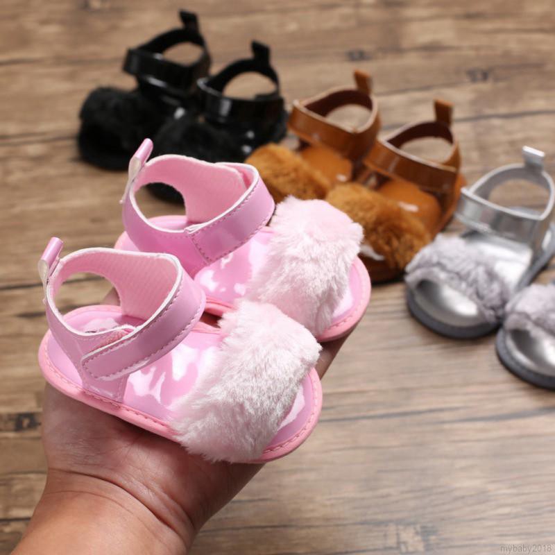 Giày Sandal Da Pu Chống Trượt Cho Bé Gái