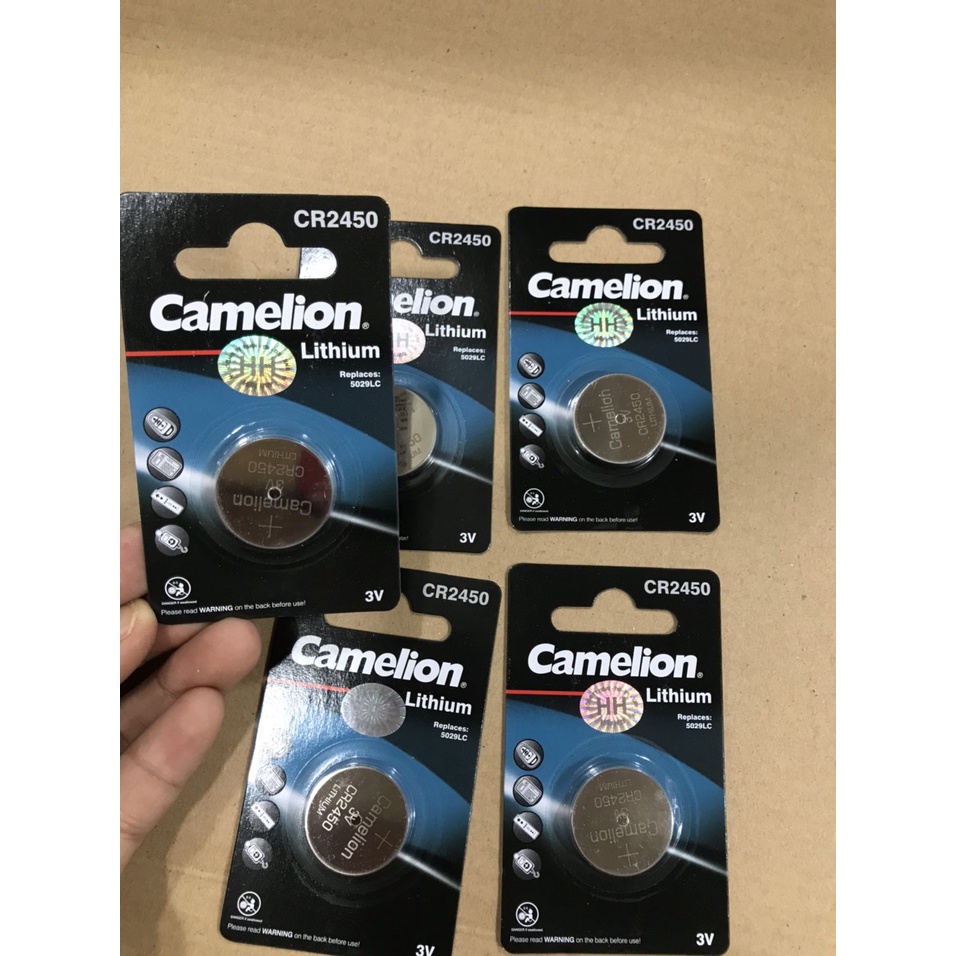 Pin CR2450 Camelion Lithium 3V chính hãng - Vỉ 1 viên hàng chính hãng