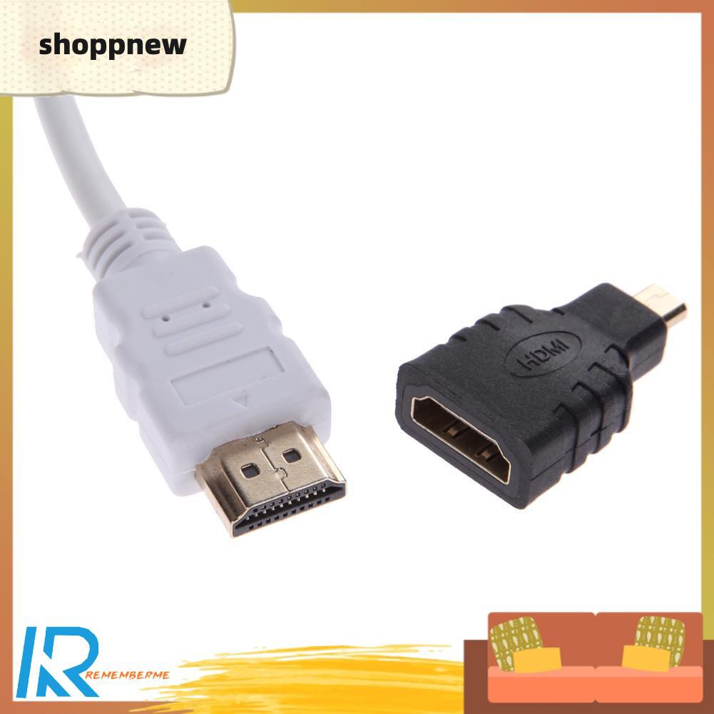 Shoppnew 1080P Micro HDMI-compatible / Mini HDMI-compatible / HDMI-compatible to VGA Converter Adapter with Audio