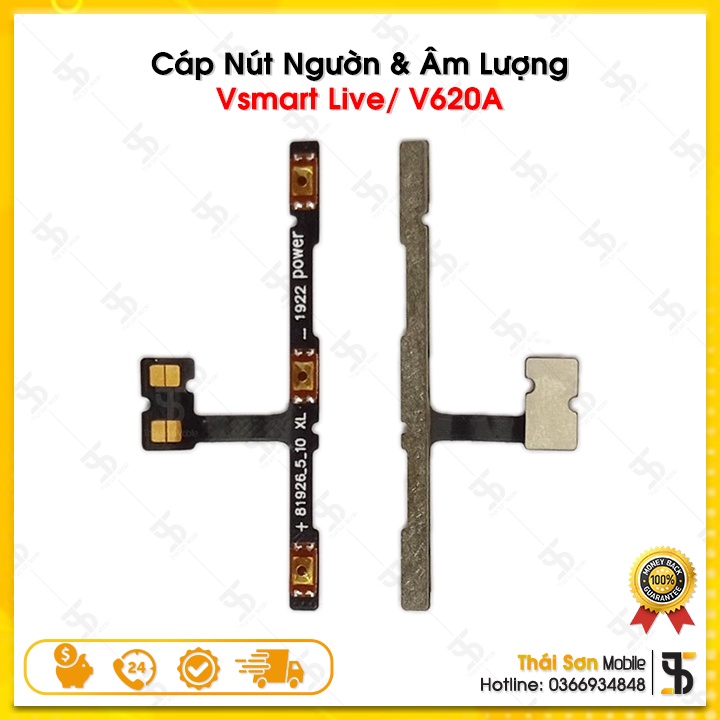 Cáp Nút Nguồn và Âm Lượng Vsmart Live / V620A Zin Bóc Máy