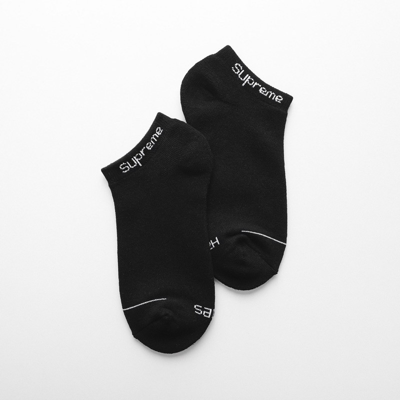 Tất cổ ngắn vớ Supeme Hanes thời trang cao cấp Unisex Chất liệu Cotton dệt kim dày dặn êm ái và chống hôi chân