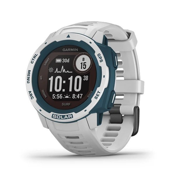 Đồng hồ thông minh GARMIN Instinct Solar, Phiên bản Lướt sóng, Đồng hồ GPS, Họa tiết Pipeline, SEA