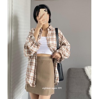 [Mã FATHANG5 giảm 10K đơn 50K] SƠ MI SỌC CAM