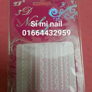 Hình dán 3d kiểu zen trang trí móng