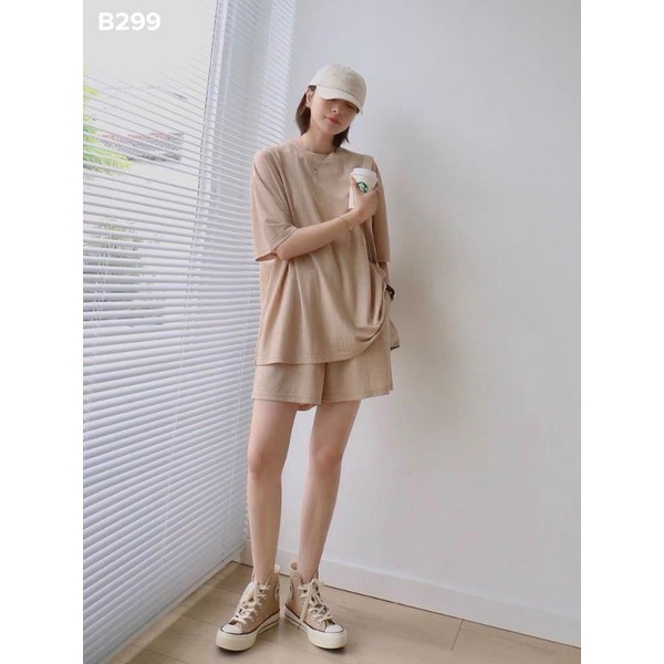 Set bộ mặc nhà cotton đũi Fredy VNXK - cao cấp suông rộng